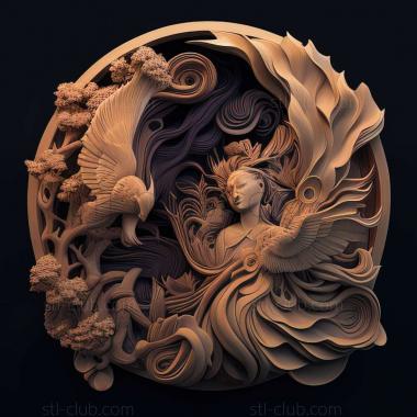 3D model japanese art (STL)